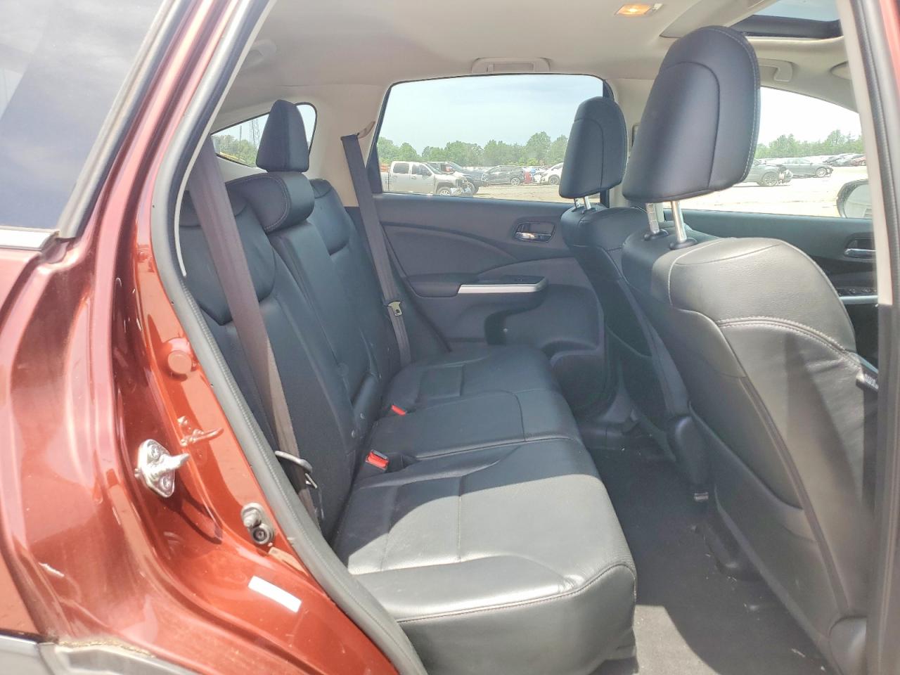 2015 Honda Cr-v Touring Burgundy vin: 5J6RM4H92FL059557