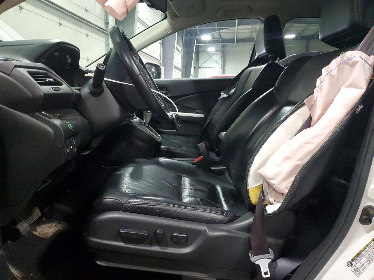 2015 Honda Cr-v Touring White vin: 5J6RM4H92FL062507