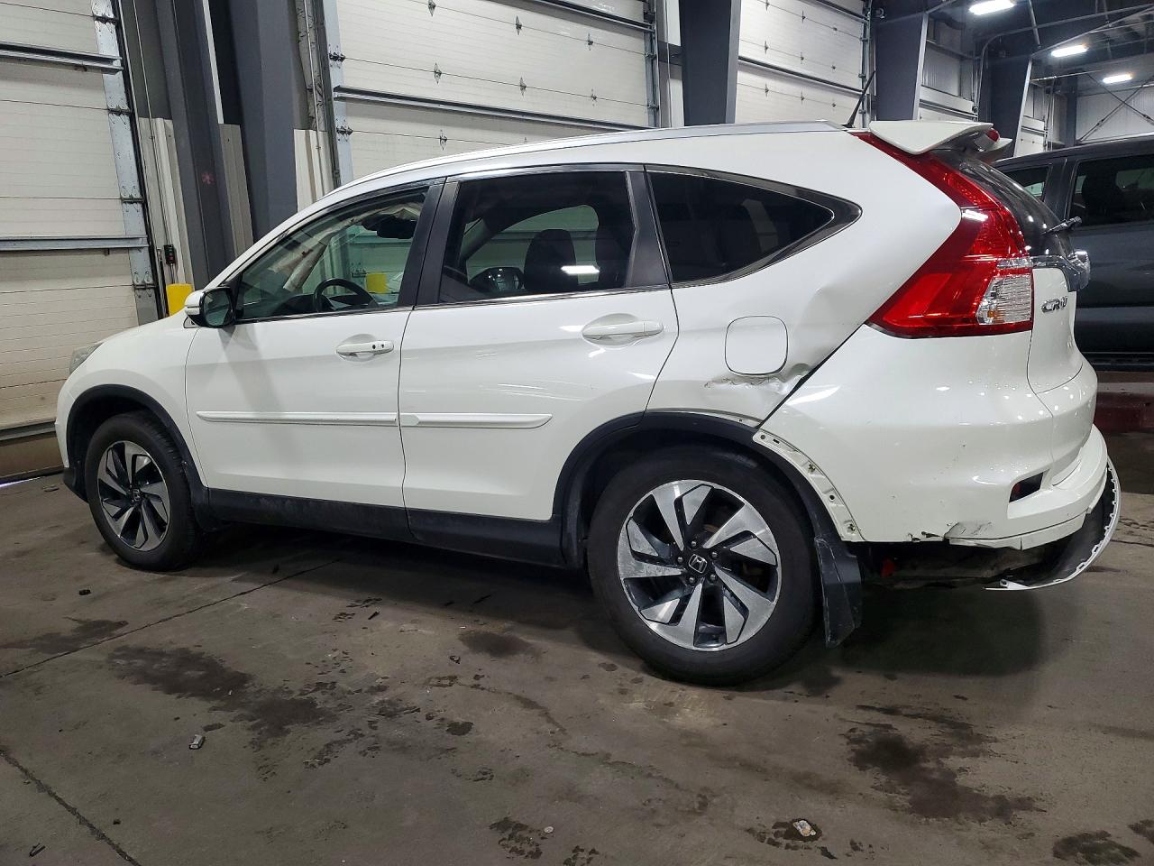 2015 Honda Cr-v Touring White vin: 5J6RM4H92FL062507