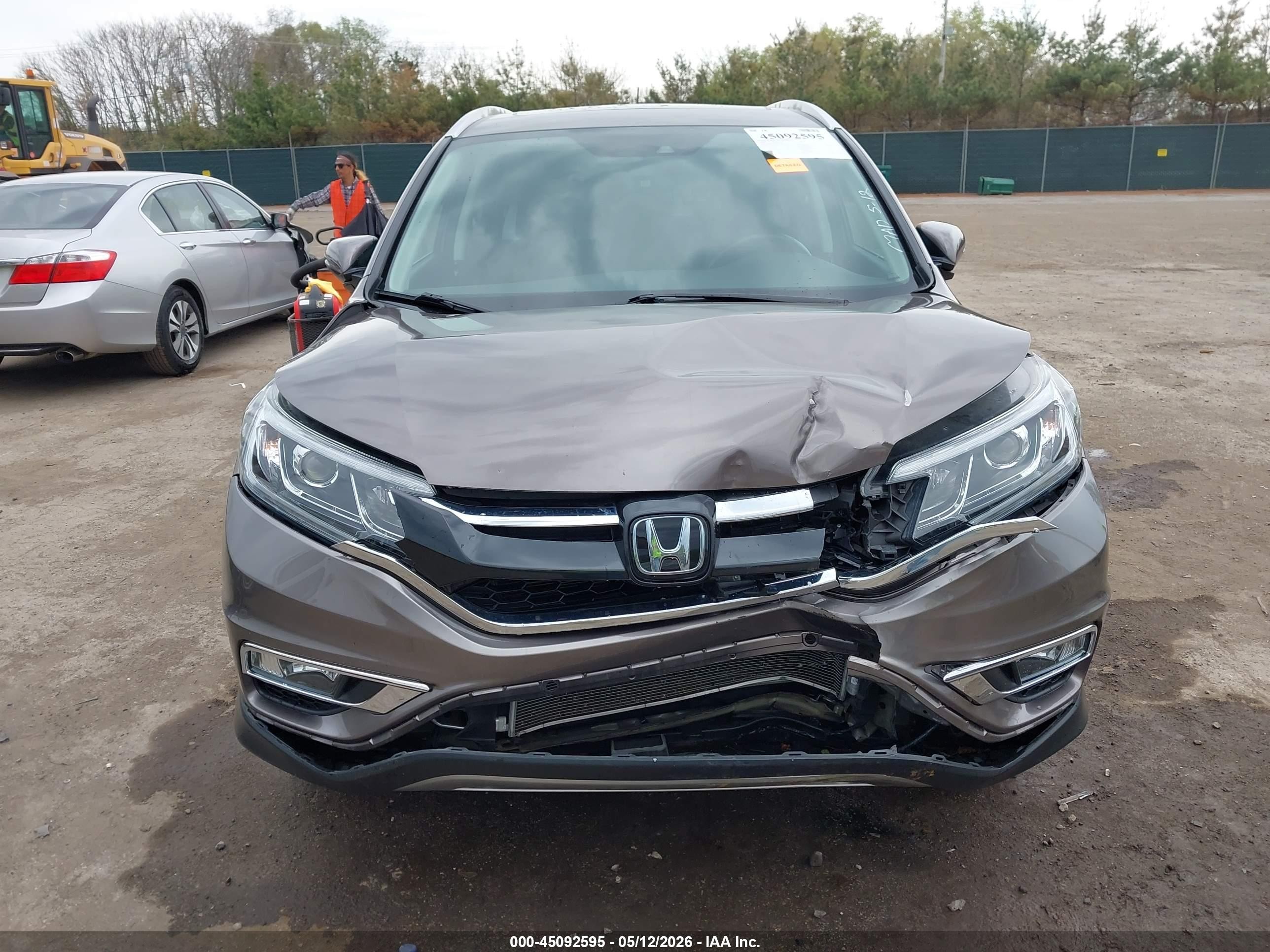 2015 Honda Cr-v Touring Brown vin: 5J6RM4H92FL063494