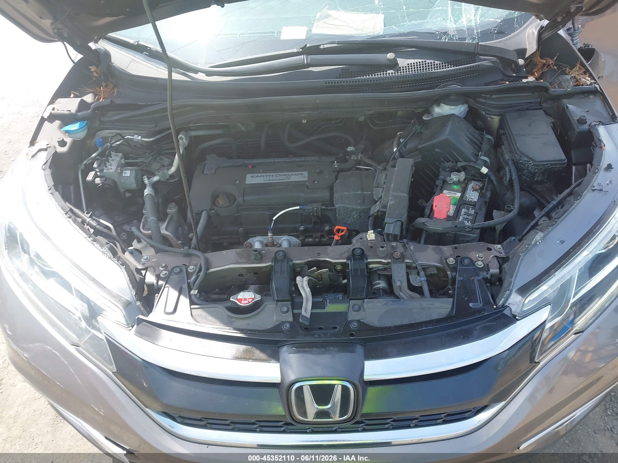 2015 Honda Cr-v Touring Коричневый vin: 5J6RM4H92FL090159