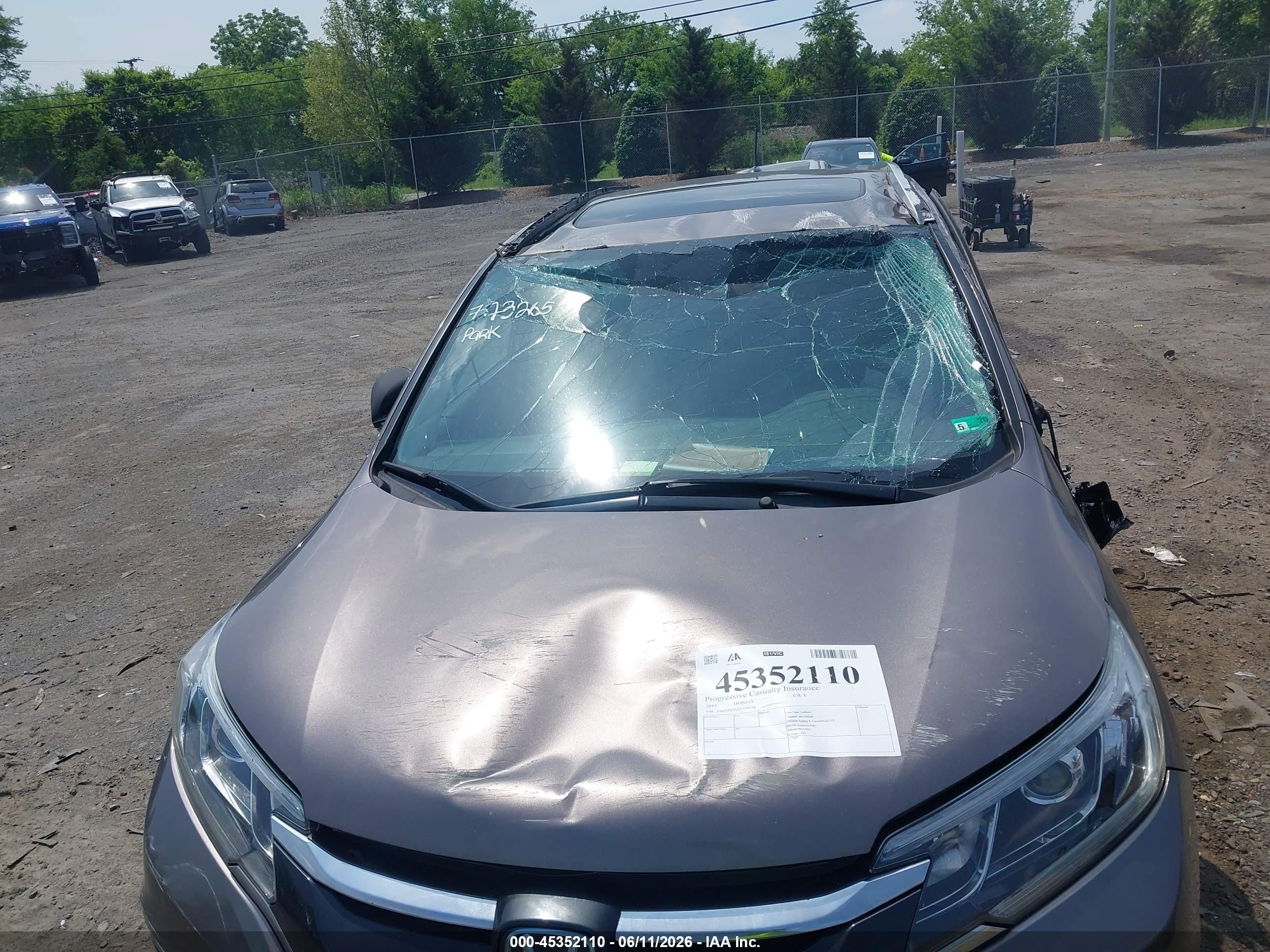 2015 Honda Cr-v Touring Коричневый vin: 5J6RM4H92FL090159