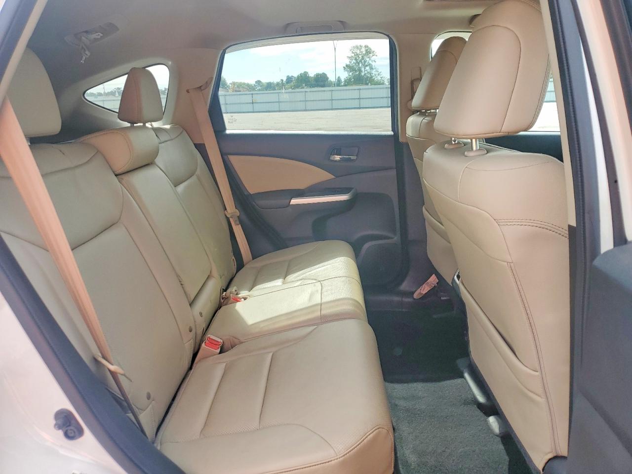2015 Honda Cr-v Touring White vin: 5J6RM4H92FL130014