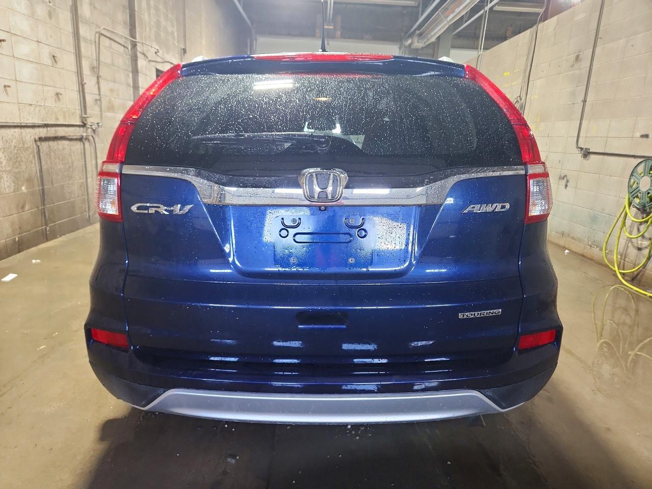 2016 Honda Cr-v Touring Blue vin: 5J6RM4H92GL055073