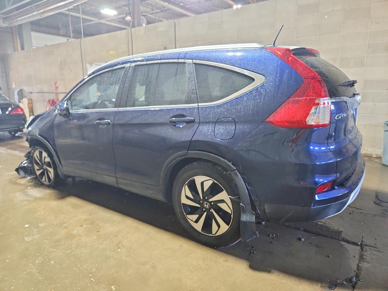 2016 Honda Cr-v Touring Blue vin: 5J6RM4H92GL055073