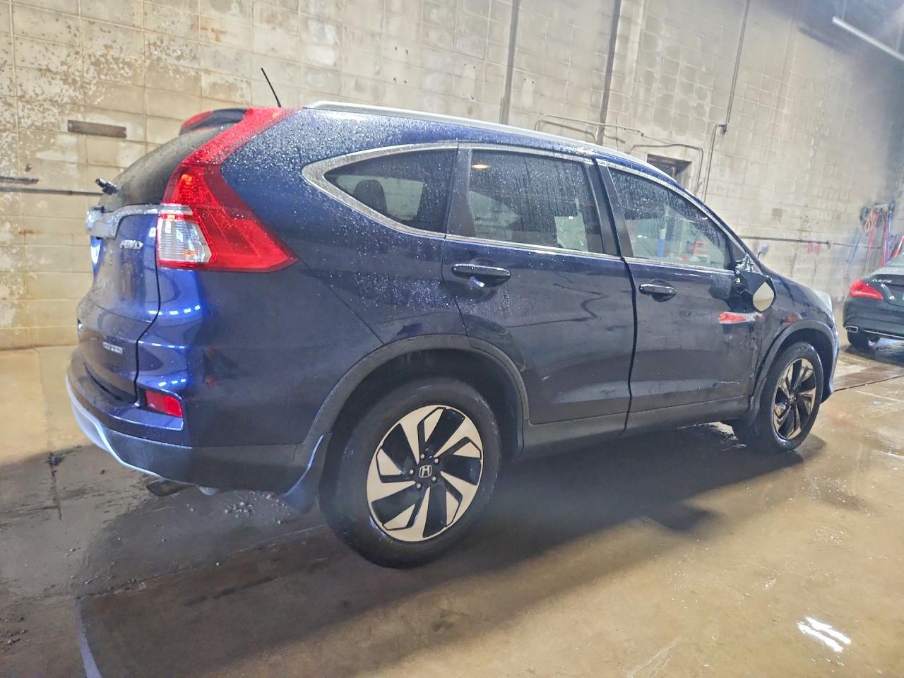 2016 Honda Cr-v Touring Blue vin: 5J6RM4H92GL055073