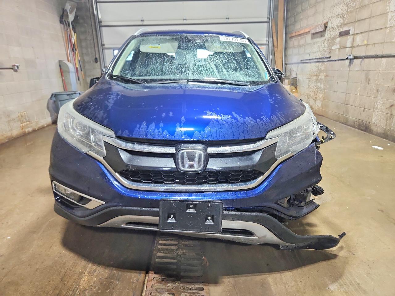 2016 Honda Cr-v Touring Blue vin: 5J6RM4H92GL055073