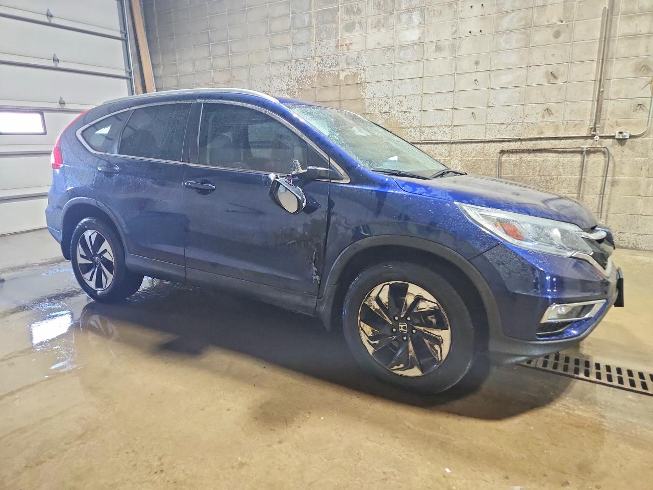 2016 Honda Cr-v Touring Blue vin: 5J6RM4H92GL055073