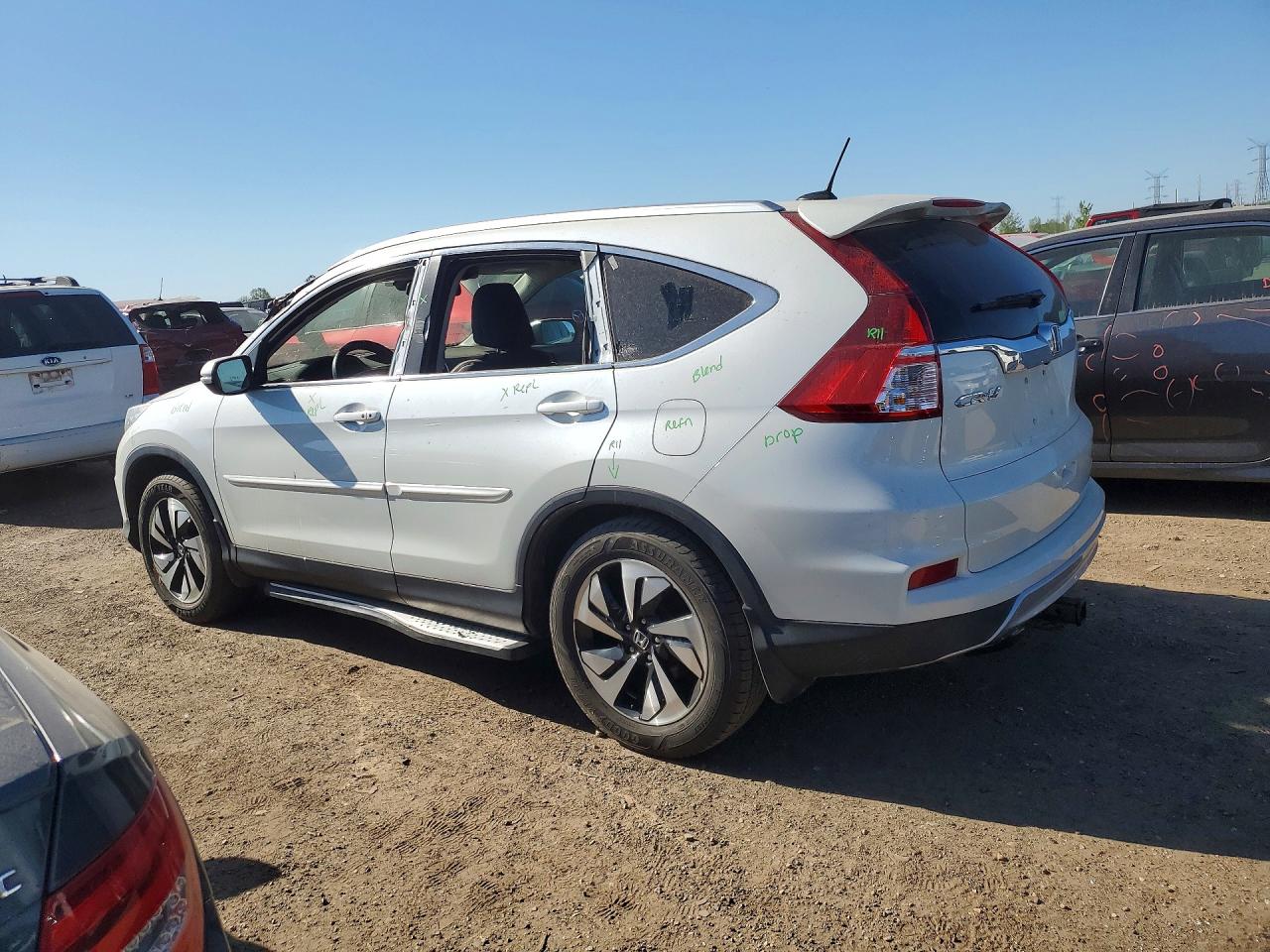 2016 Honda Cr-v Touring Белый vin: 5J6RM4H92GL074884
