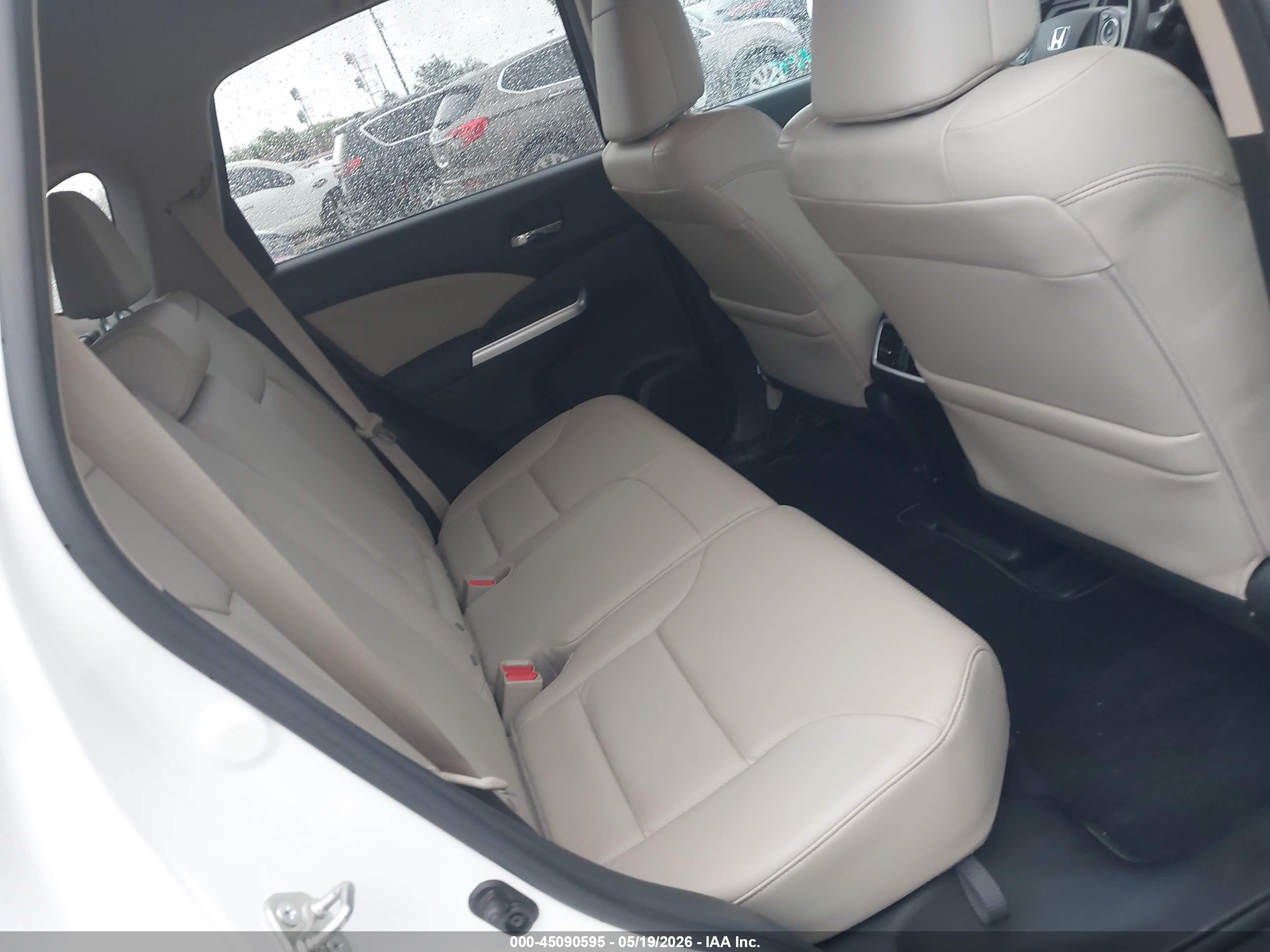 2015 Honda Cr-v Touring White vin: 5J6RM4H93FL025286