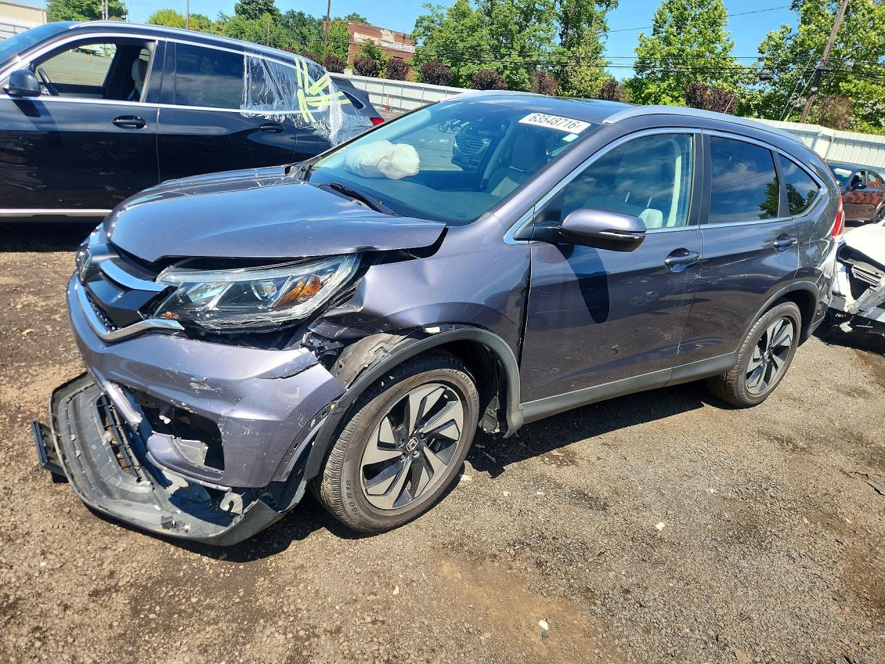 2015 Honda Cr-v Touring Black vin: 5J6RM4H93FL053802