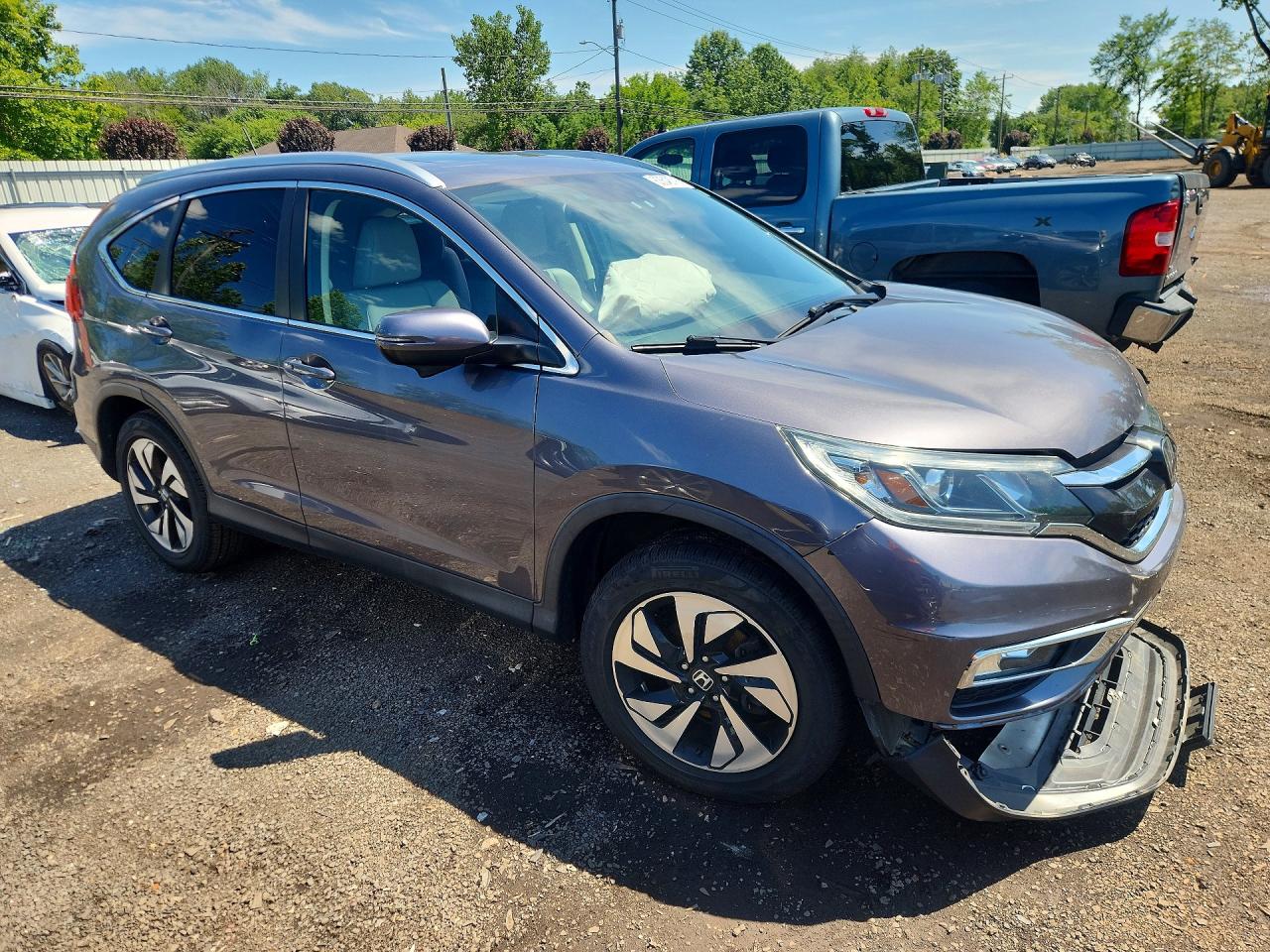 2015 Honda Cr-v Touring Black vin: 5J6RM4H93FL053802