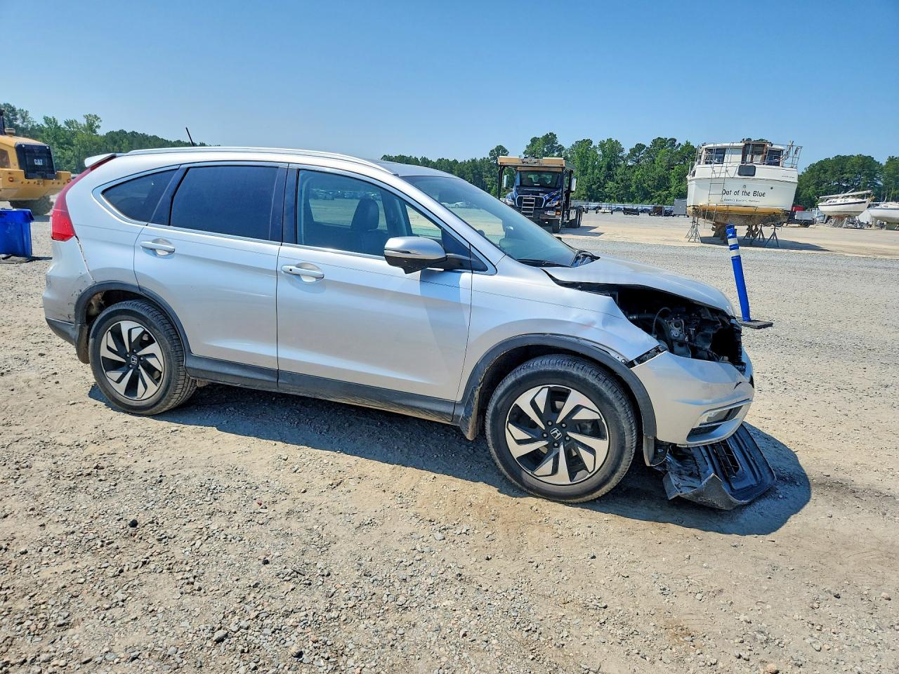 2015 Honda Cr-v Touring Silver vin: 5J6RM4H93FL058384
