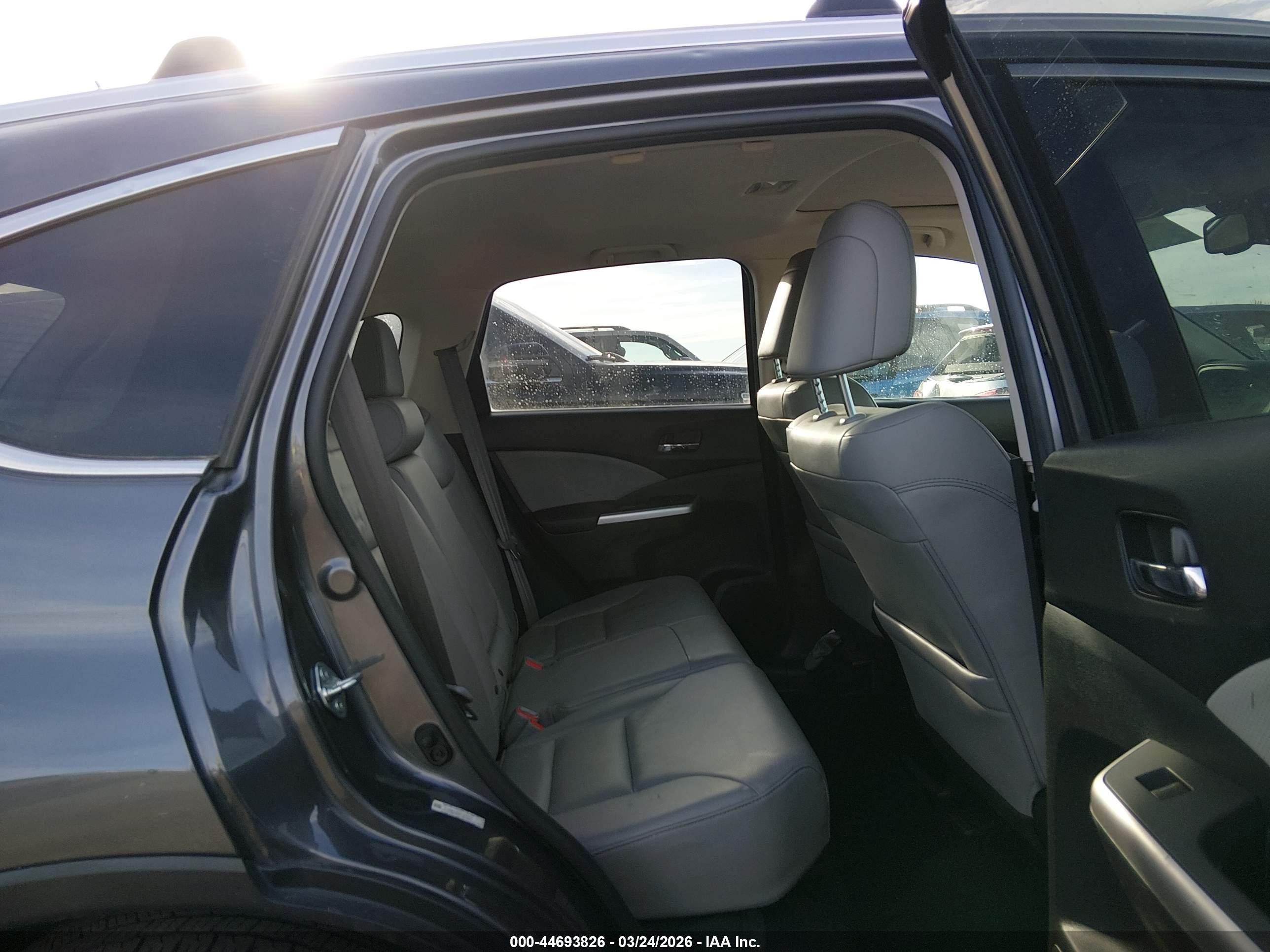 2015 Honda Cr-v Touring Gray vin: 5J6RM4H93FL070177