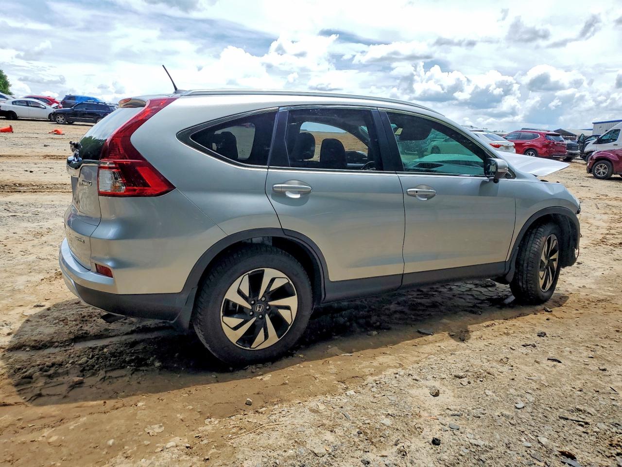 2015 Honda Cr-v Touring Silver vin: 5J6RM4H93FL087707