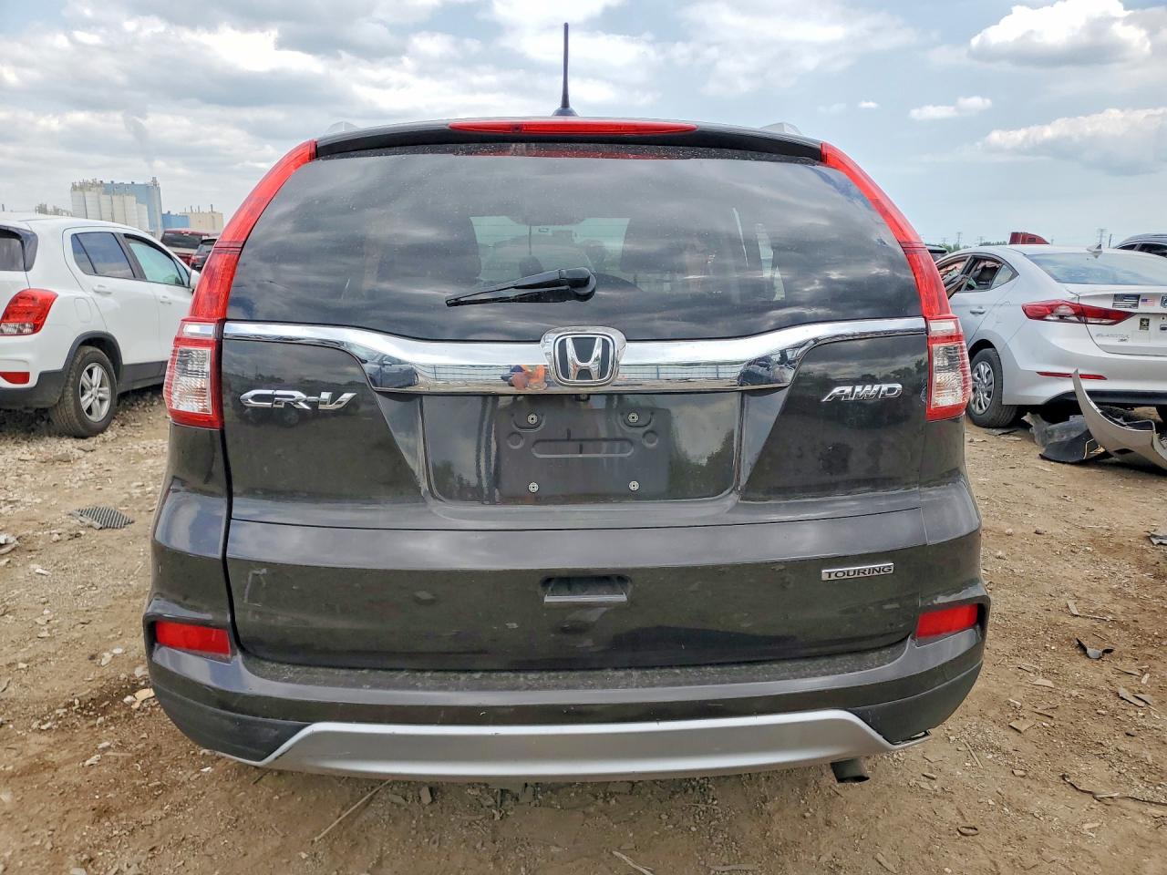 2015 Honda Cr-v Touring Серый vin: 5J6RM4H93FL123203