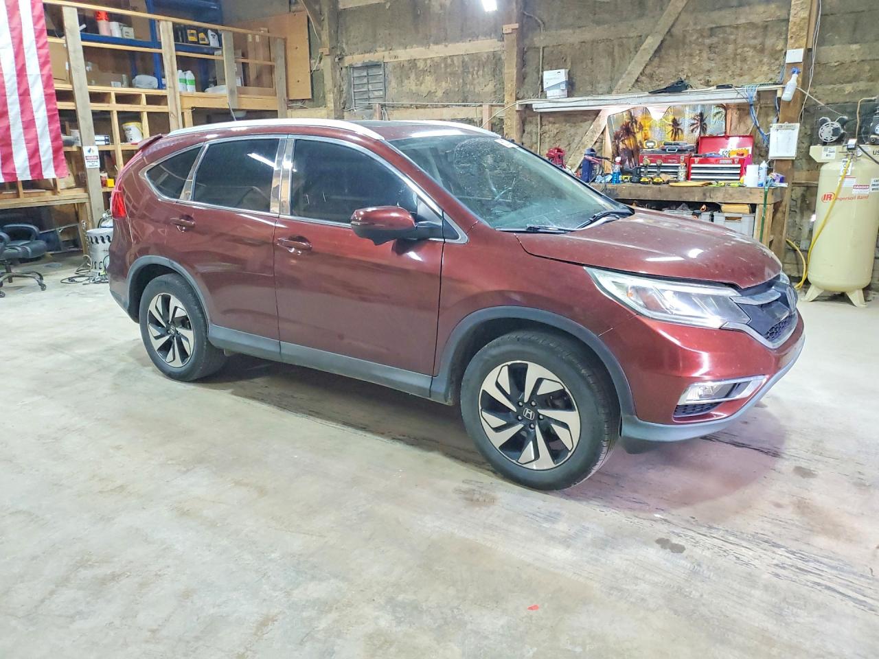 2015 Honda Cr-v Touring Brown vin: 5J6RM4H93FL131575