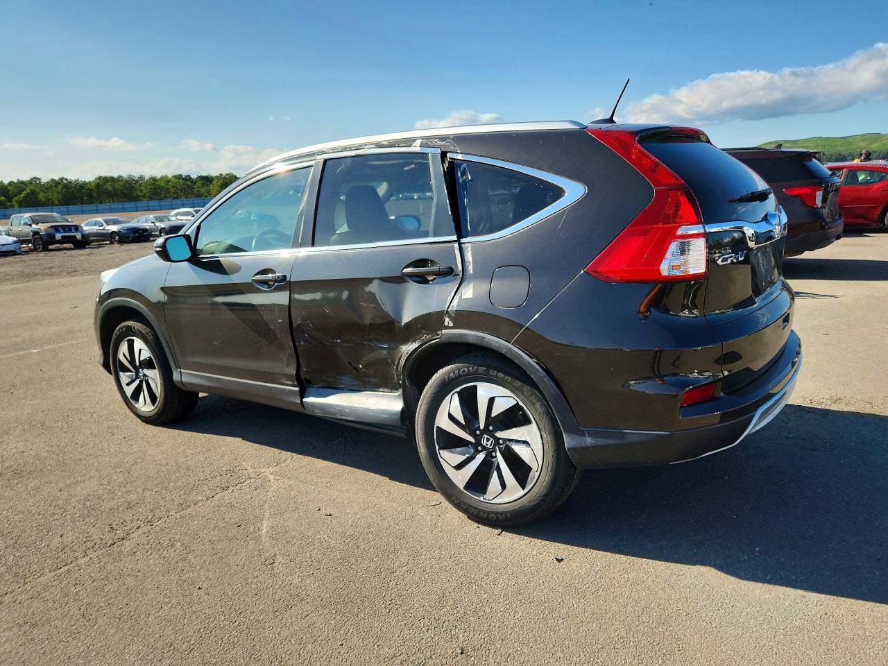 2015 Honda Cr-v Touring Brown vin: 5J6RM4H94FL032764