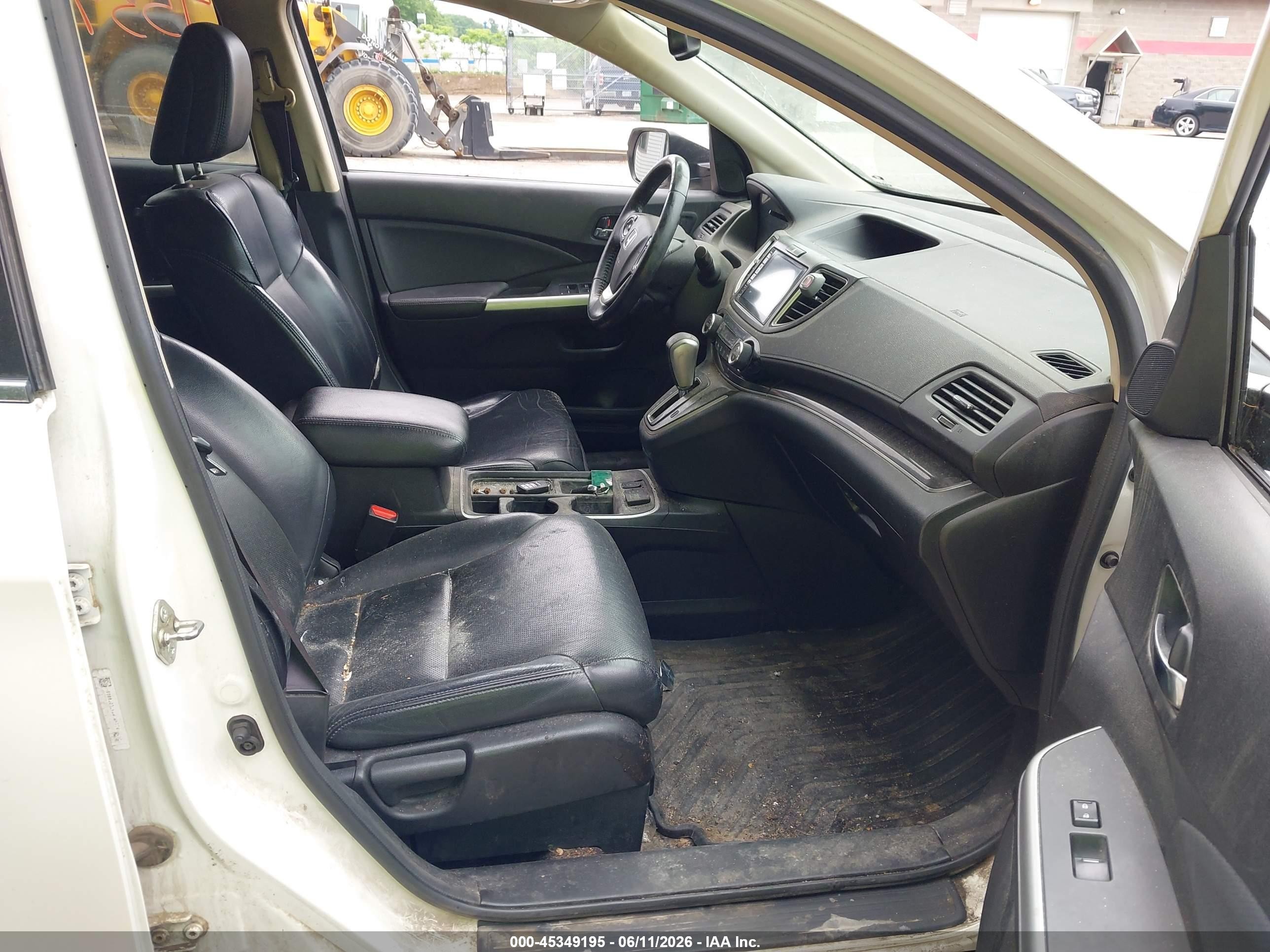 2015 Honda Cr-v Touring Белый vin: 5J6RM4H94FL079003