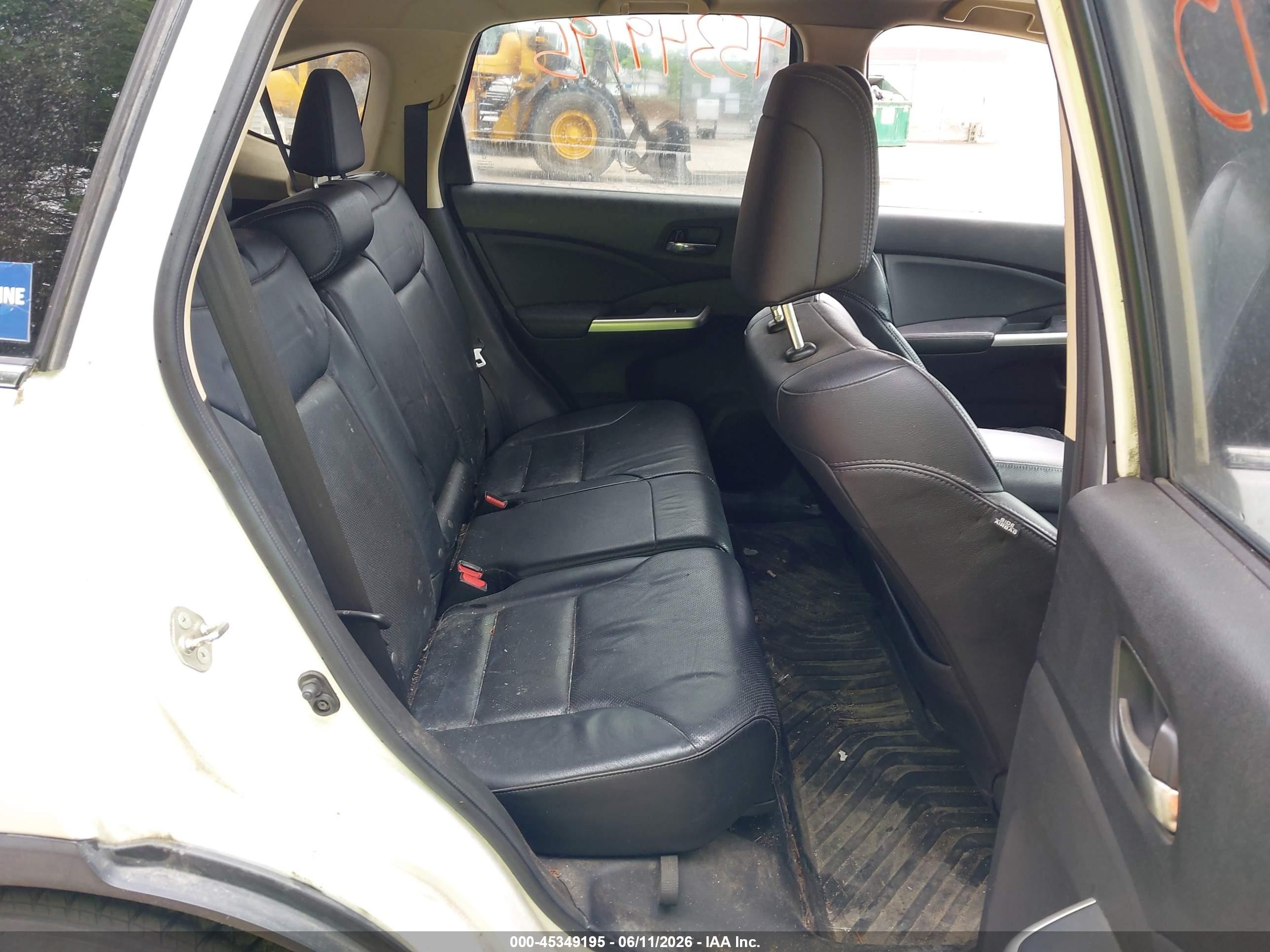 2015 Honda Cr-v Touring Белый vin: 5J6RM4H94FL079003