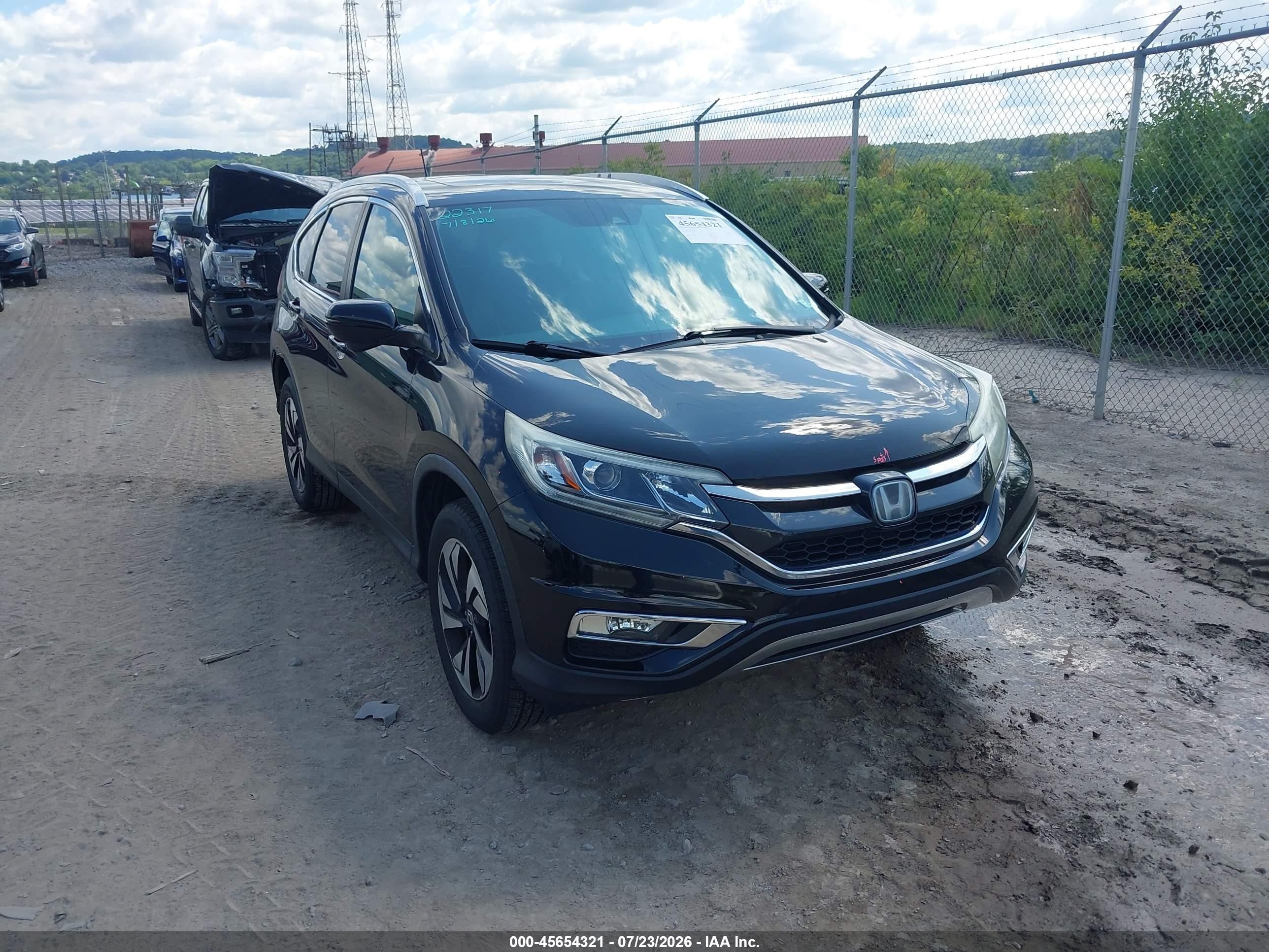 2015 Honda Cr-v Touring Black vin: 5J6RM4H94FL084492