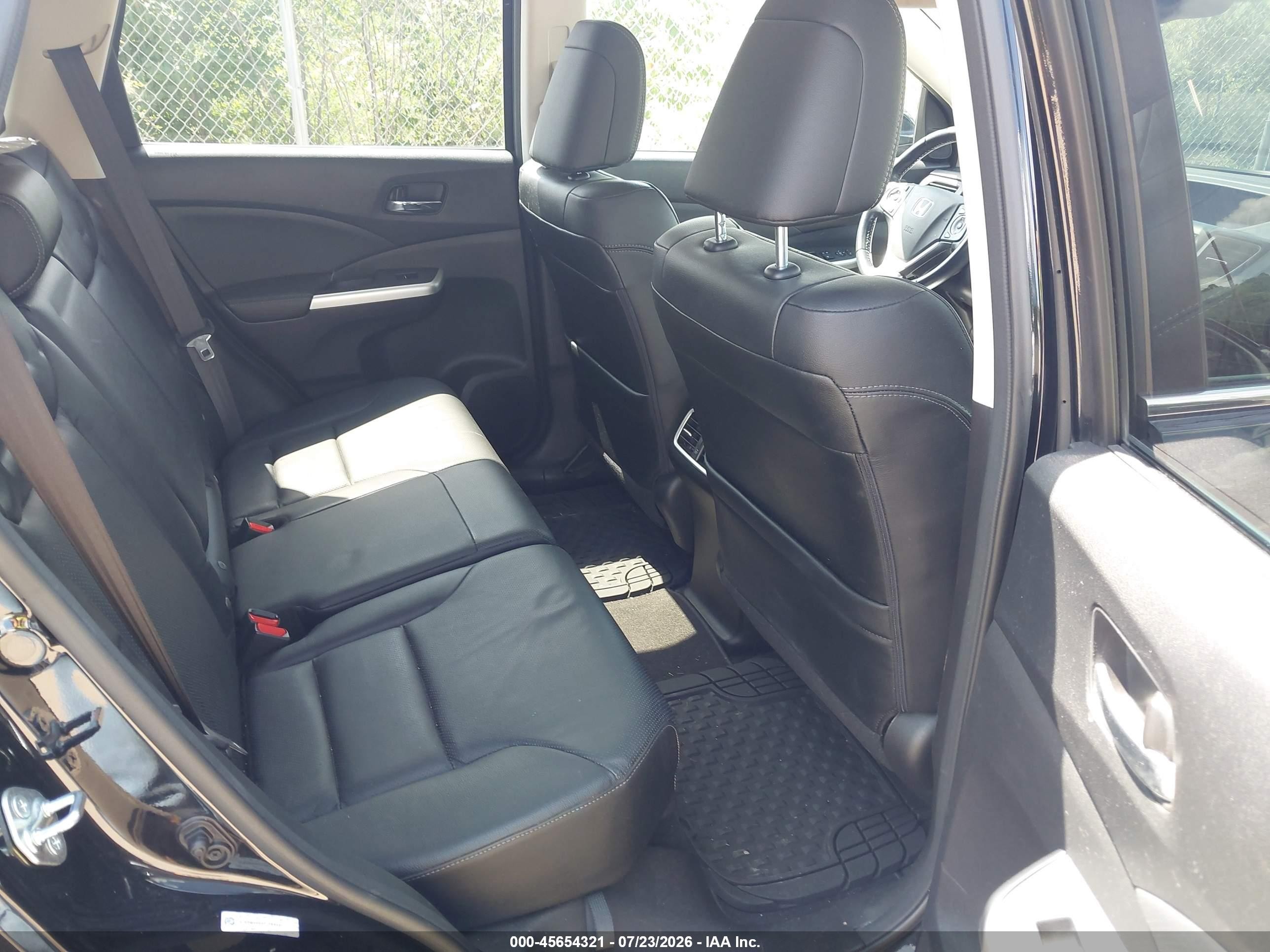 2015 Honda Cr-v Touring Black vin: 5J6RM4H94FL084492
