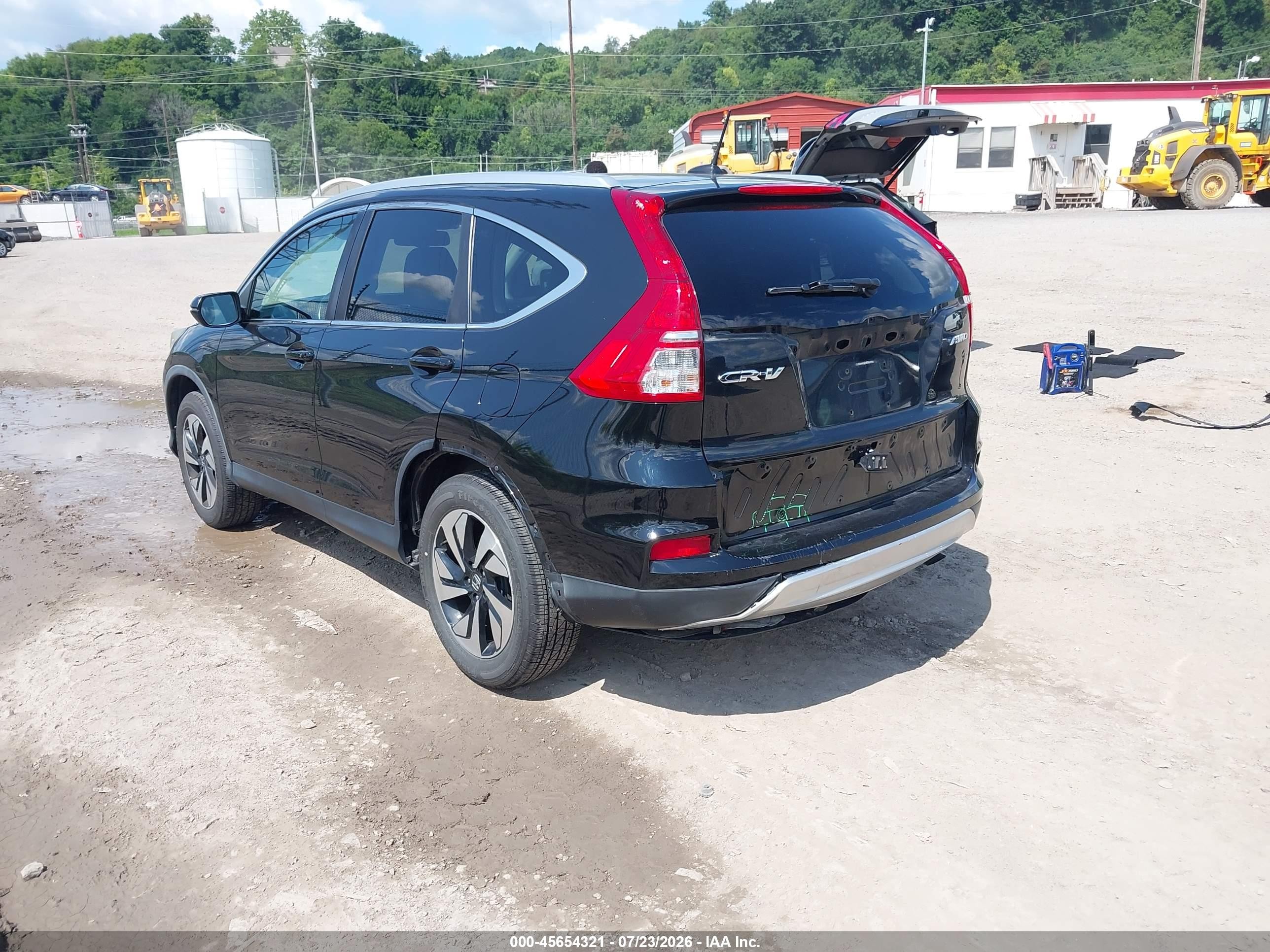 2015 Honda Cr-v Touring Black vin: 5J6RM4H94FL084492