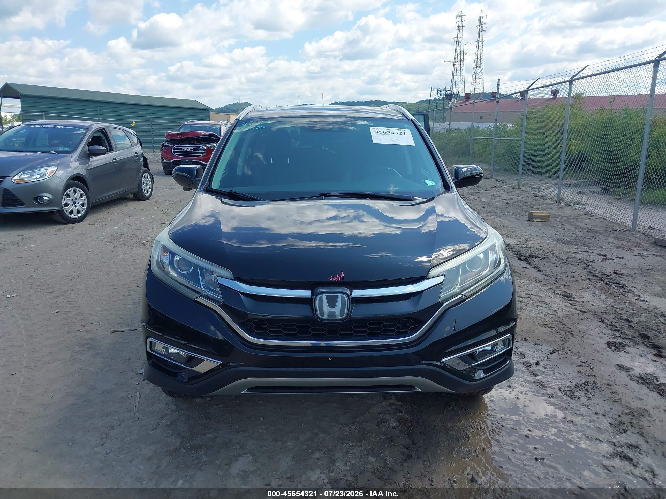 2015 Honda Cr-v Touring Black vin: 5J6RM4H94FL084492