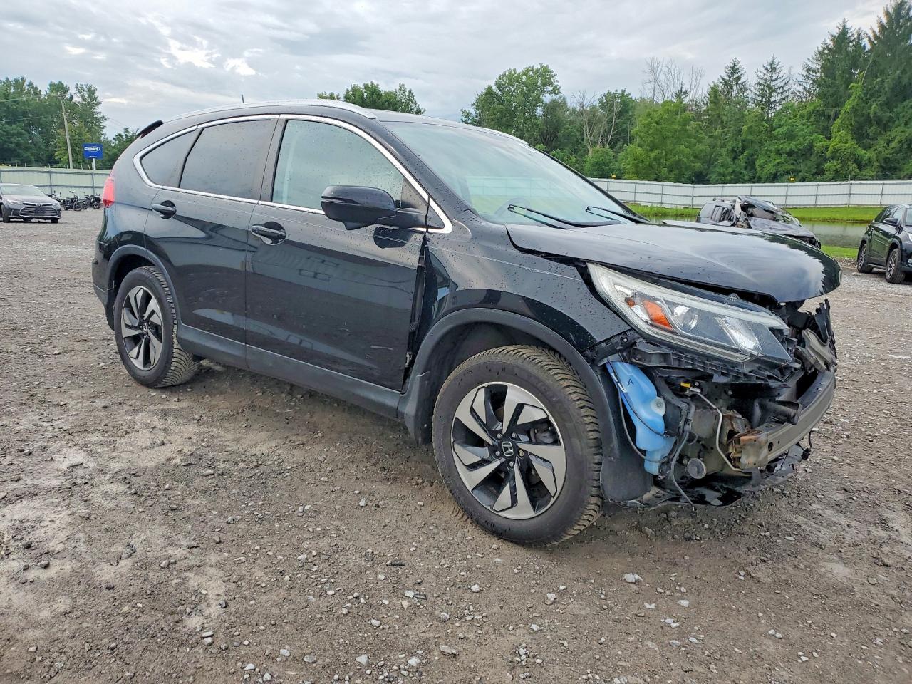 2015 Honda Cr-v Touring Black vin: 5J6RM4H94FL096660