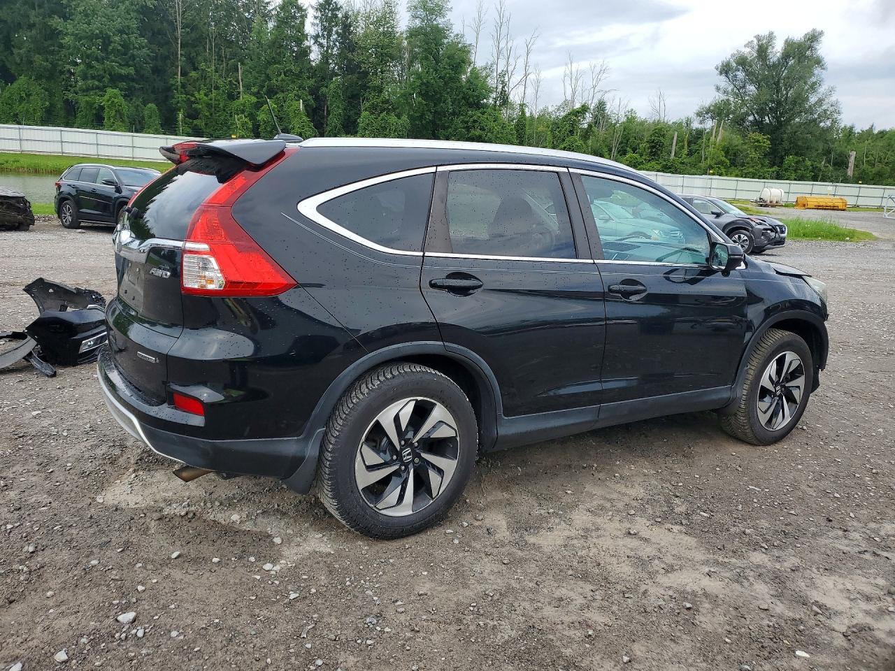 2015 Honda Cr-v Touring Black vin: 5J6RM4H94FL096660