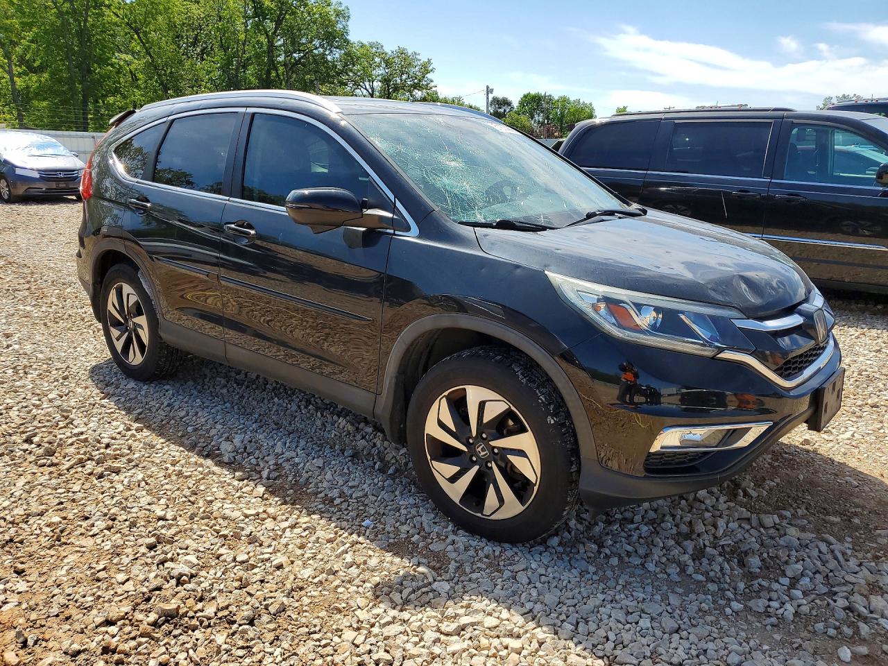 2015 Honda Cr-v Touring Black vin: 5J6RM4H94FL126594