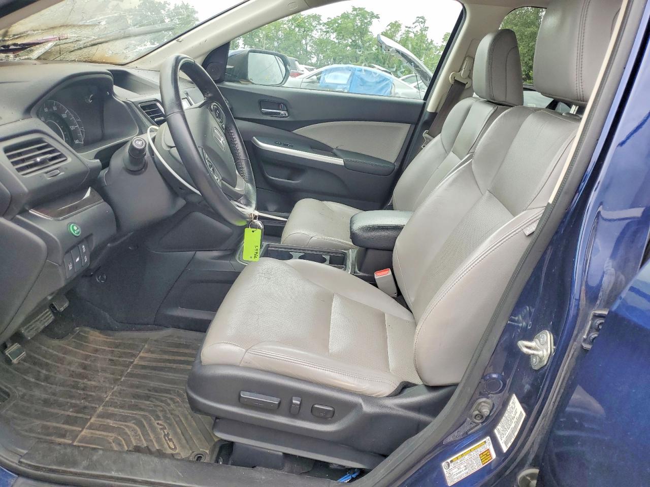 2015 Honda Cr-v Touring Blue vin: 5J6RM4H95FL018260