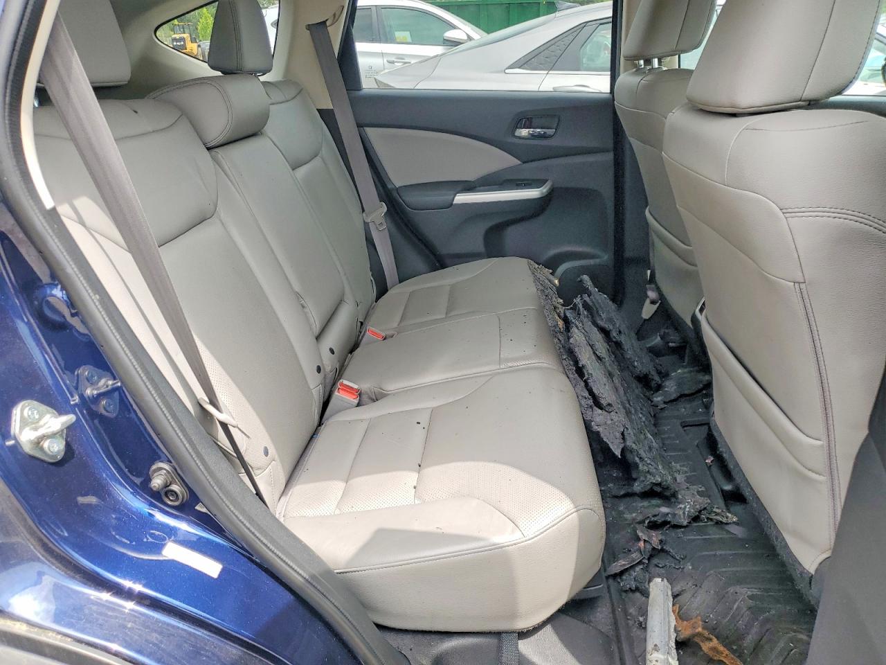 2015 Honda Cr-v Touring Blue vin: 5J6RM4H95FL018260