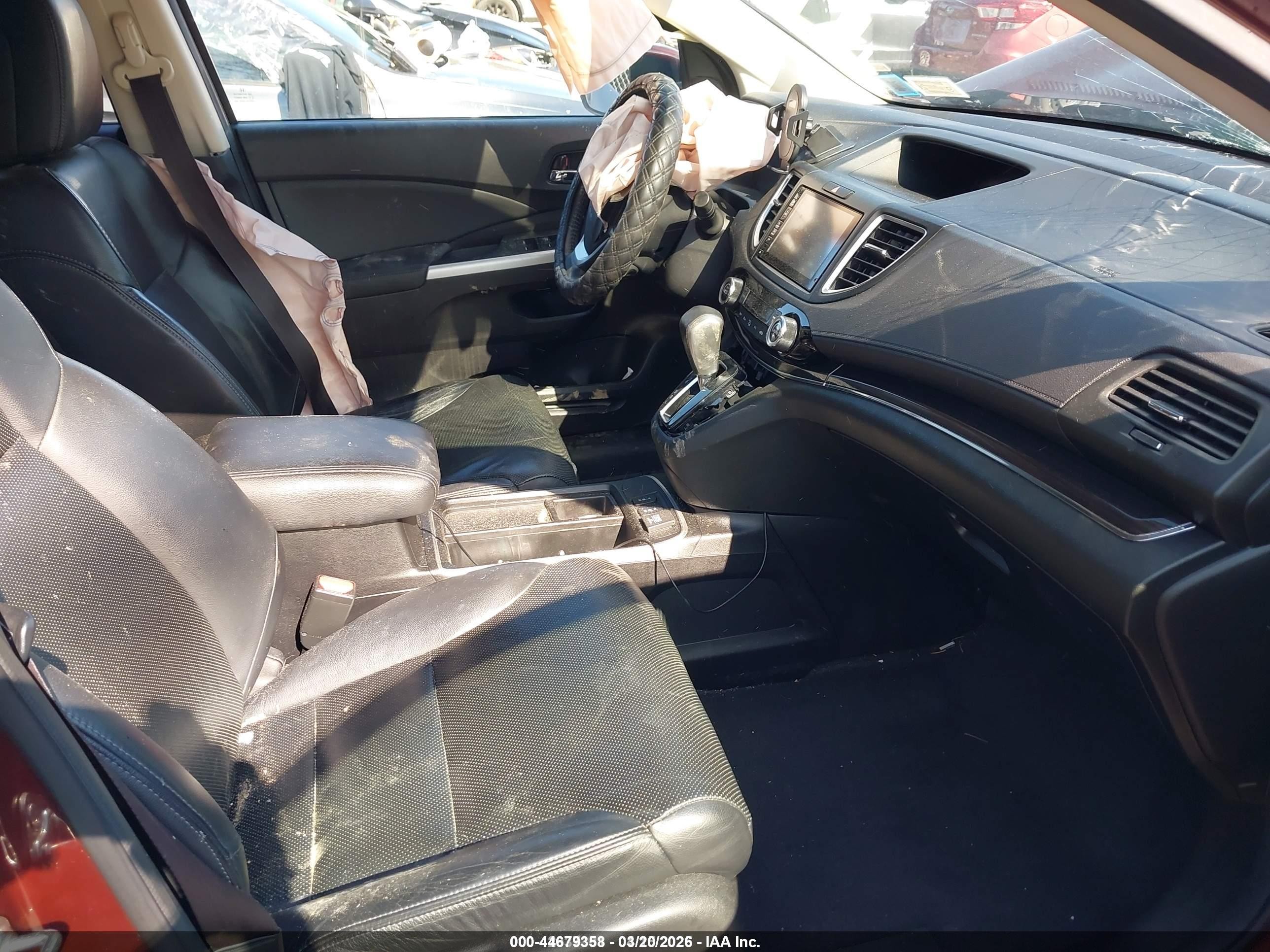 2015 Honda Cr-v Touring Темно-бордовый vin: 5J6RM4H95FL073324