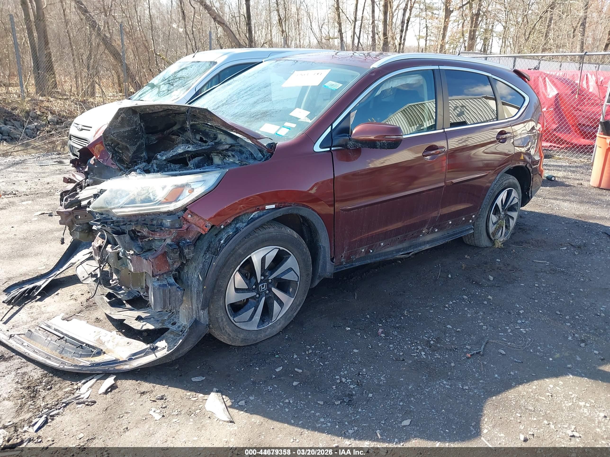 2015 Honda Cr-v Touring Темно-бордовый vin: 5J6RM4H95FL073324