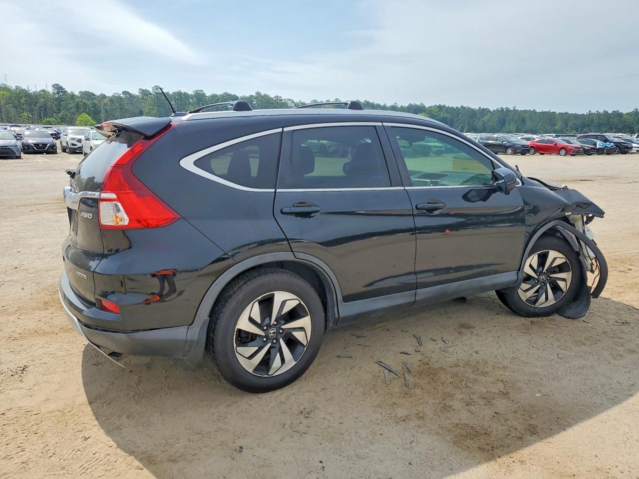 2015 Honda Cr-v Touring Black vin: 5J6RM4H95FL095811