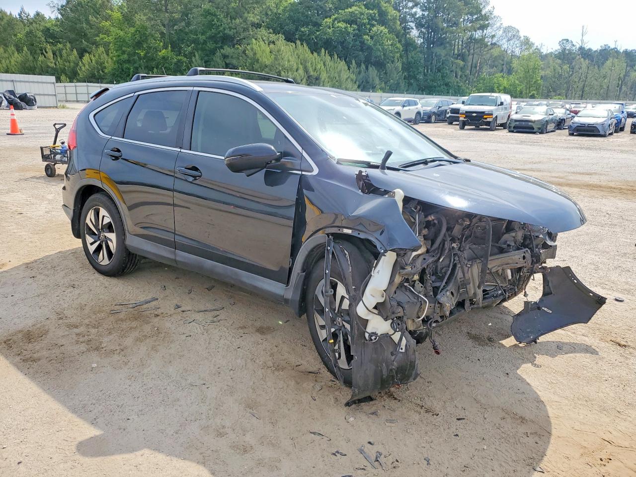 2015 Honda Cr-v Touring Black vin: 5J6RM4H95FL095811