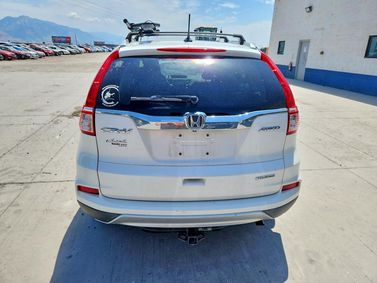 2015 Honda Cr-v Touring White vin: 5J6RM4H96FL008076