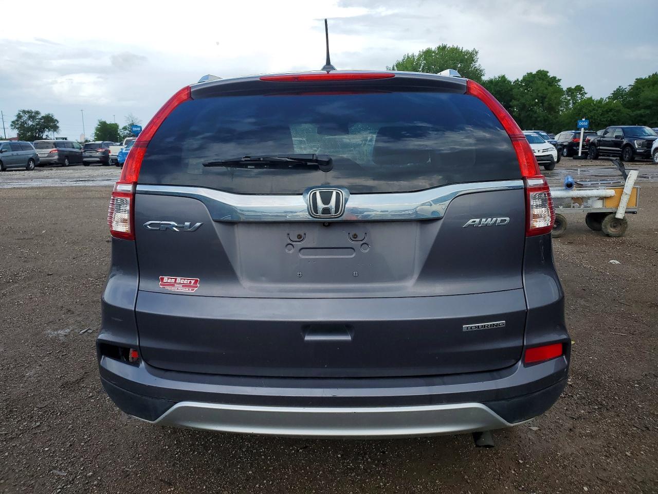 2015 Honda Cr-v Touring Silver vin: 5J6RM4H96FL045936