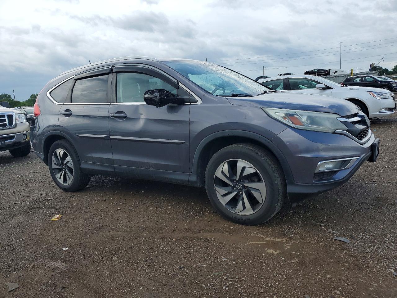 2015 Honda Cr-v Touring Silver vin: 5J6RM4H96FL045936