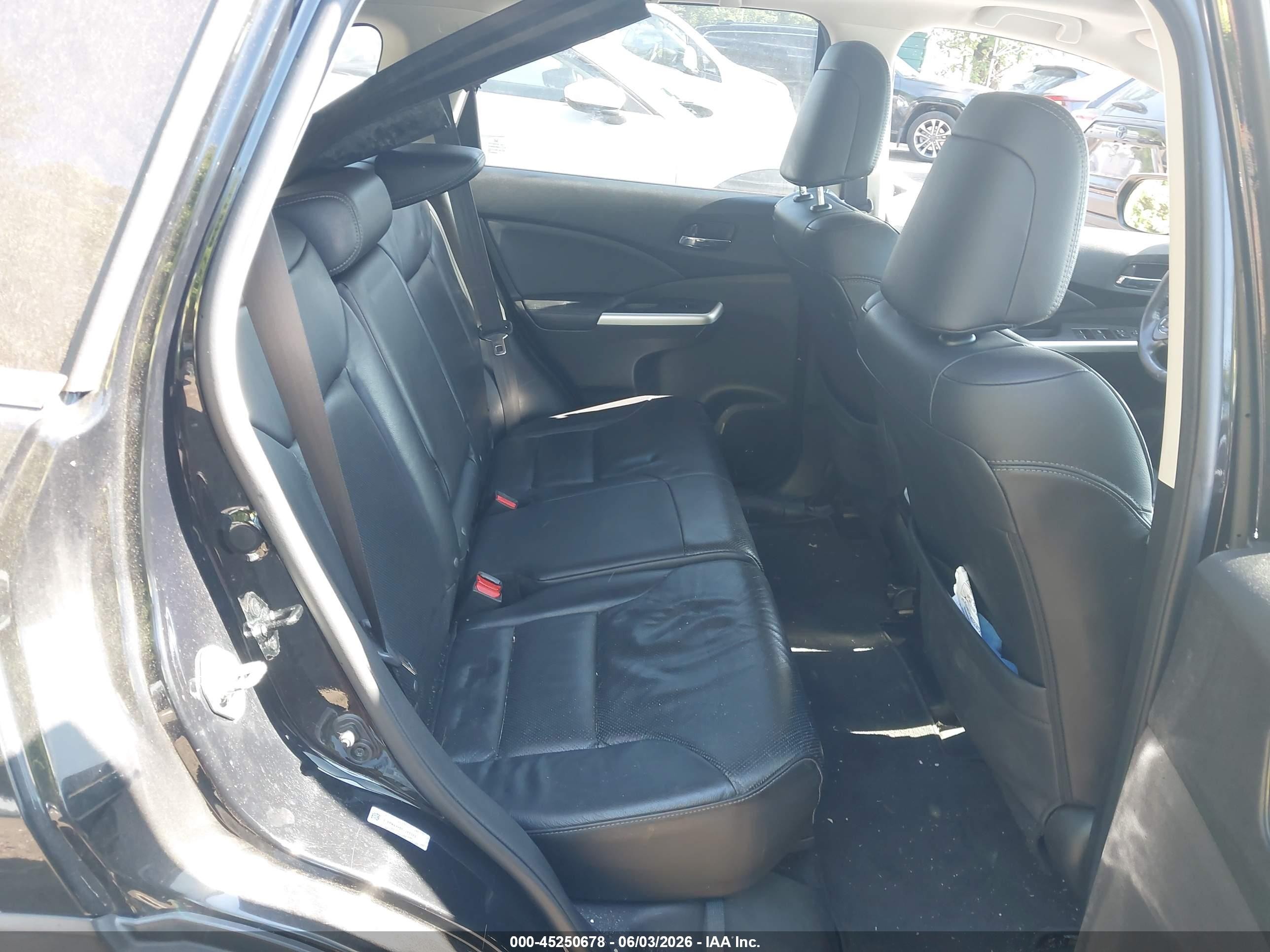 2015 Honda Cr-v Touring Black vin: 5J6RM4H96FL065359