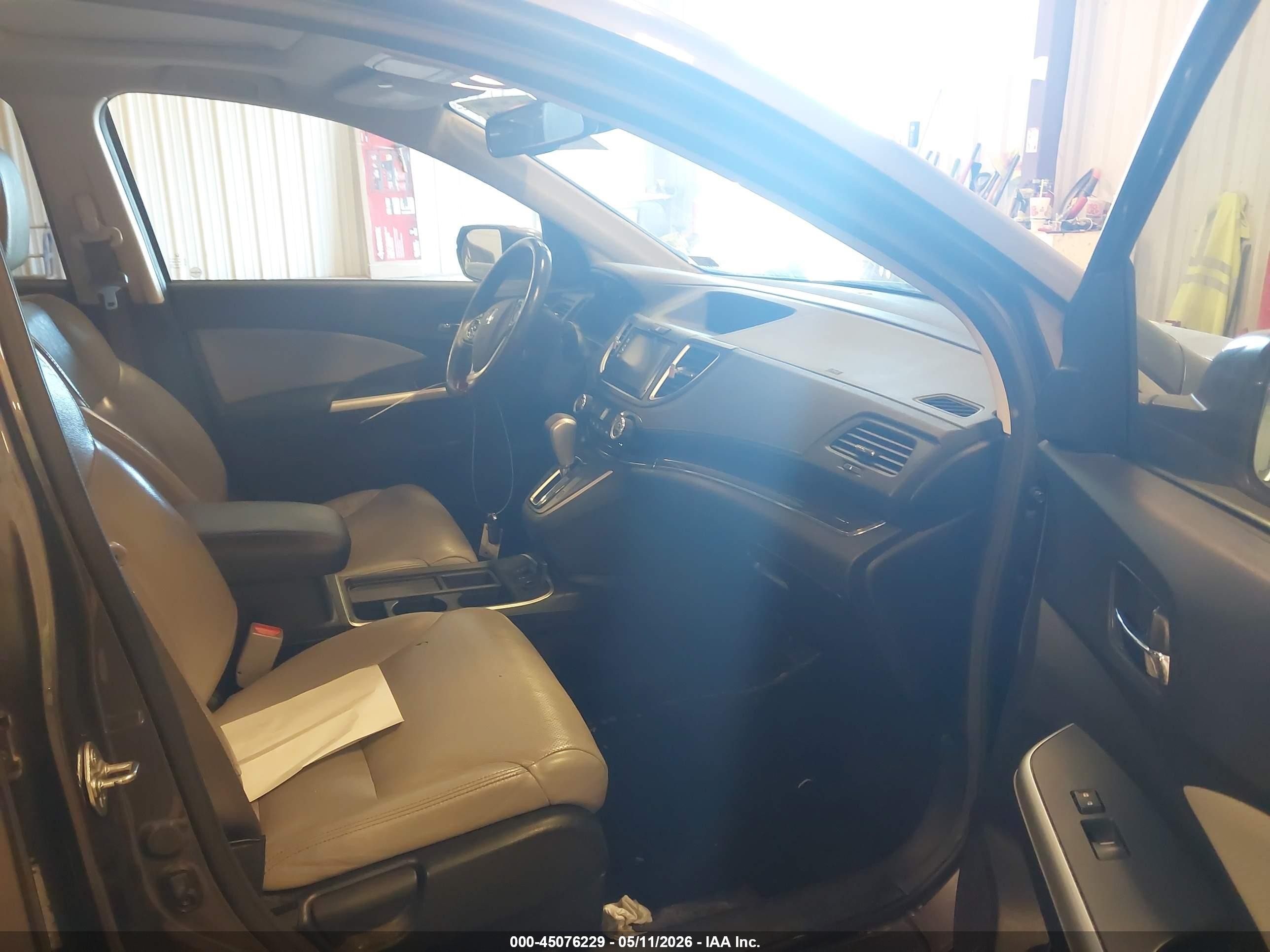 2015 Honda Cr-v Touring Gray vin: 5J6RM4H96FL066530