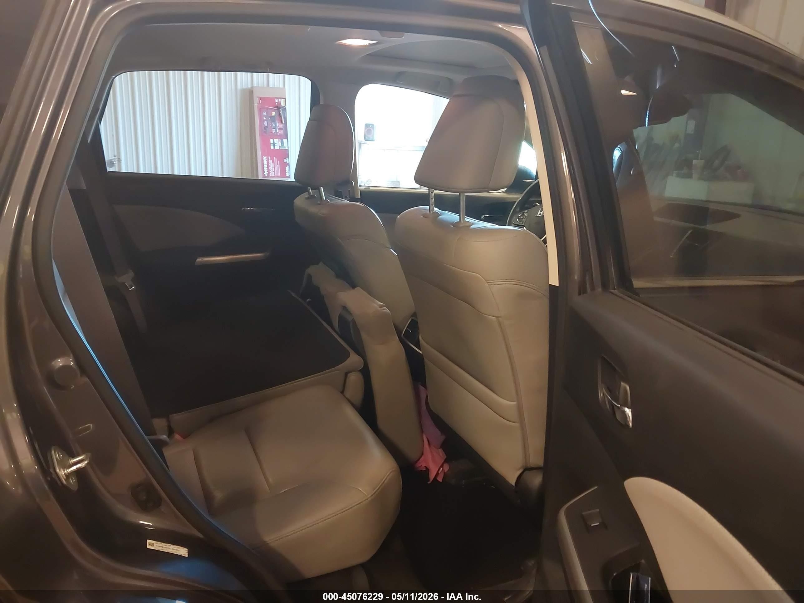 2015 Honda Cr-v Touring Gray vin: 5J6RM4H96FL066530
