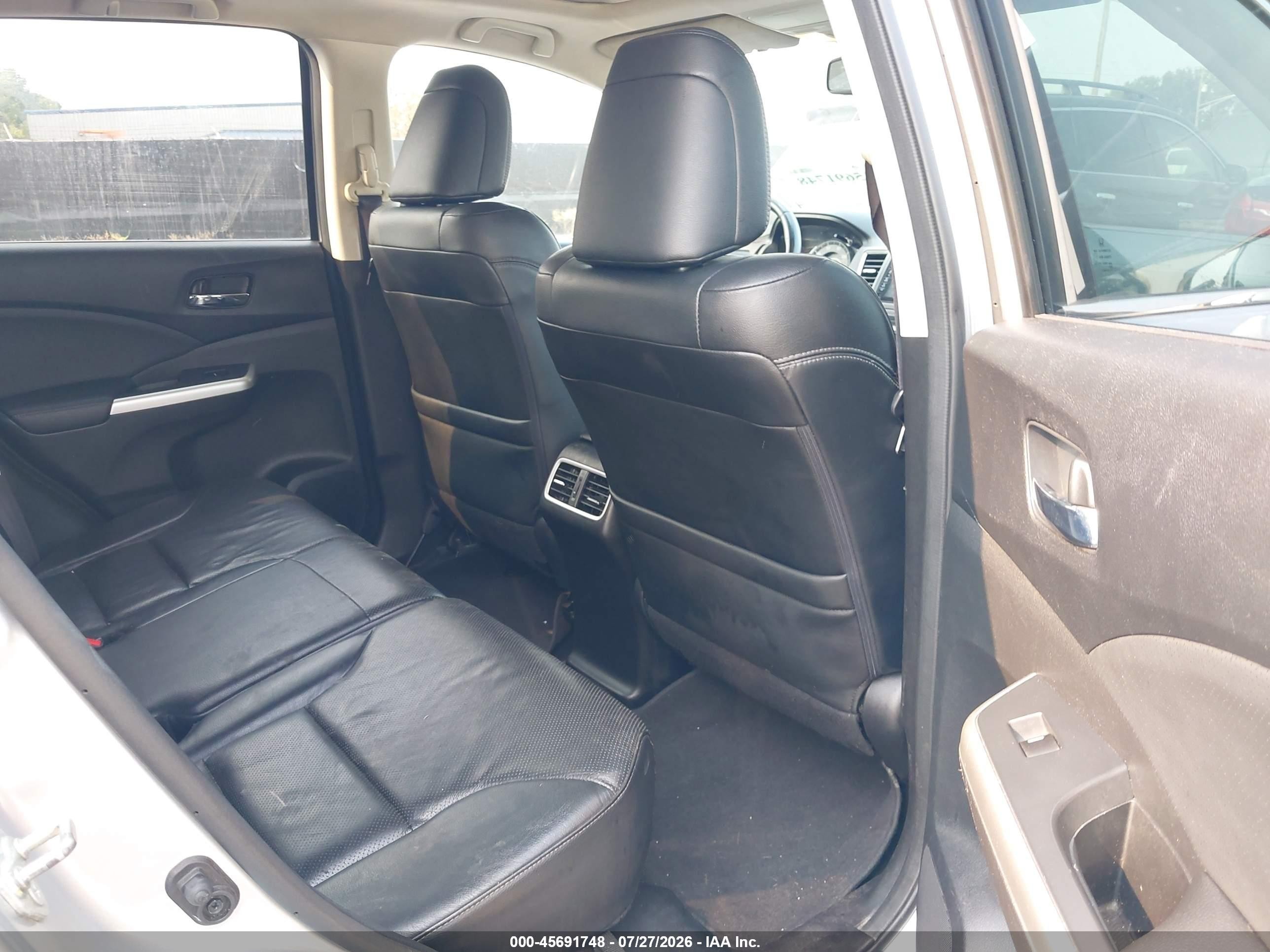 2015 Honda Cr-v Touring Серебряный vin: 5J6RM4H96FL073638