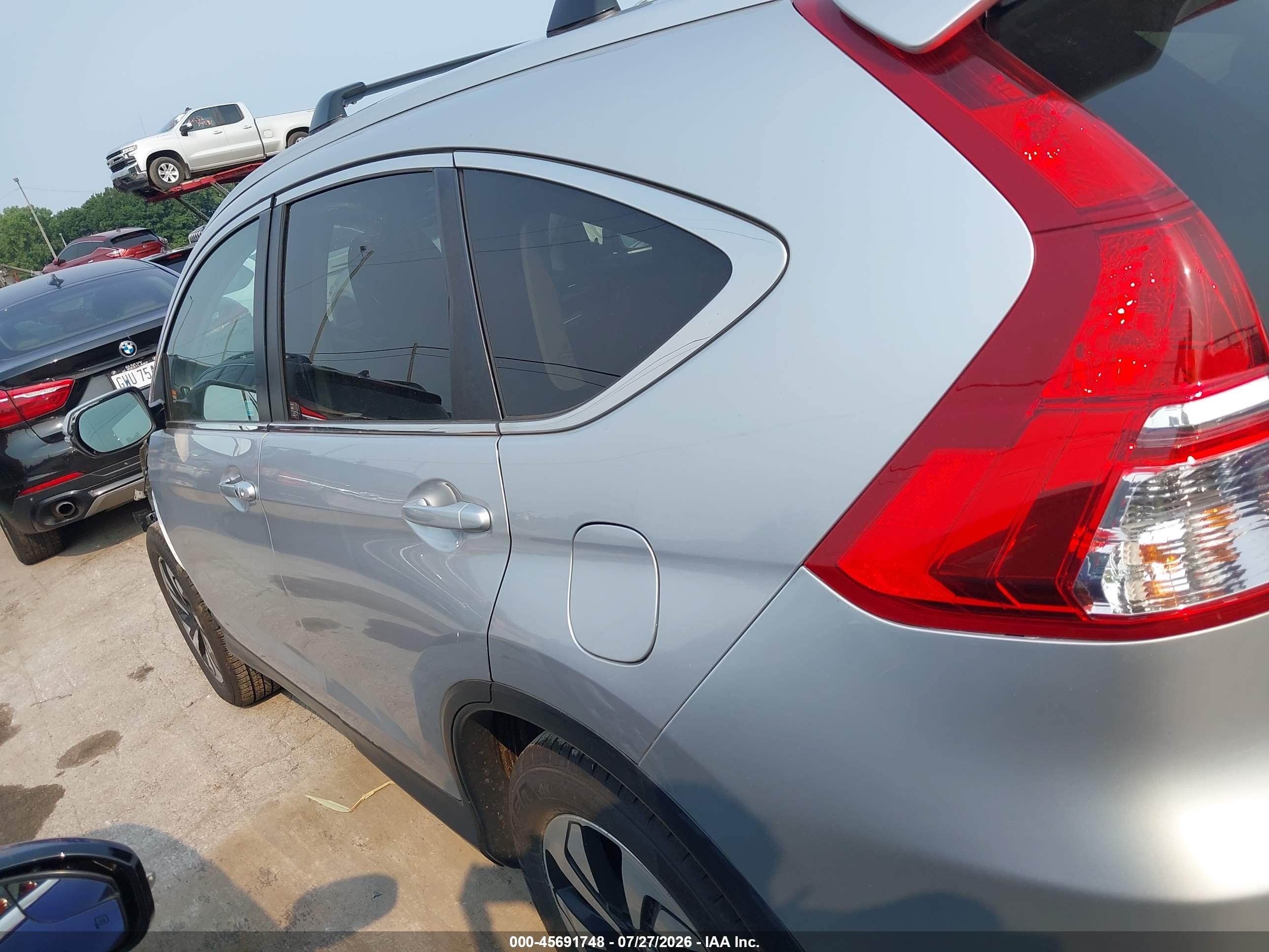 2015 Honda Cr-v Touring Серебряный vin: 5J6RM4H96FL073638