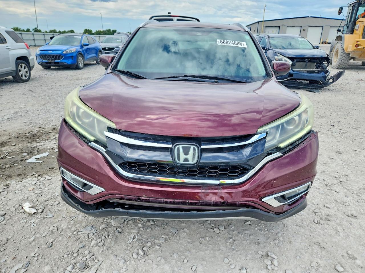 2015 Honda Cr-v Touring Burgundy vin: 5J6RM4H96FL101387