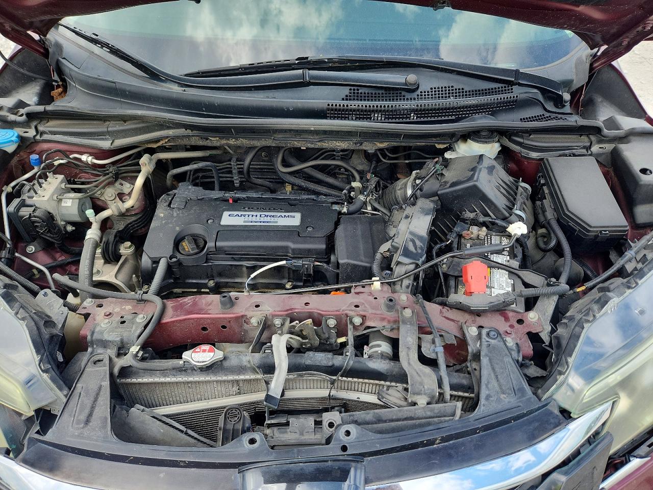 2015 Honda Cr-v Touring Burgundy vin: 5J6RM4H96FL101387