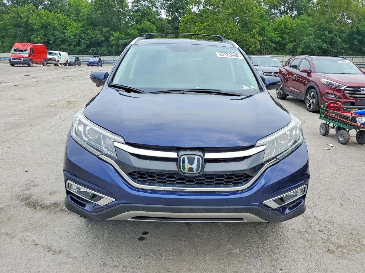 2015 Honda Cr-v Touring Синий vin: 5J6RM4H96FL120814