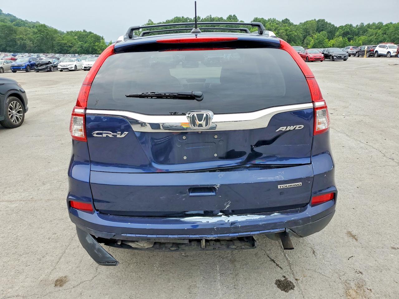 2015 Honda Cr-v Touring Синий vin: 5J6RM4H96FL120814