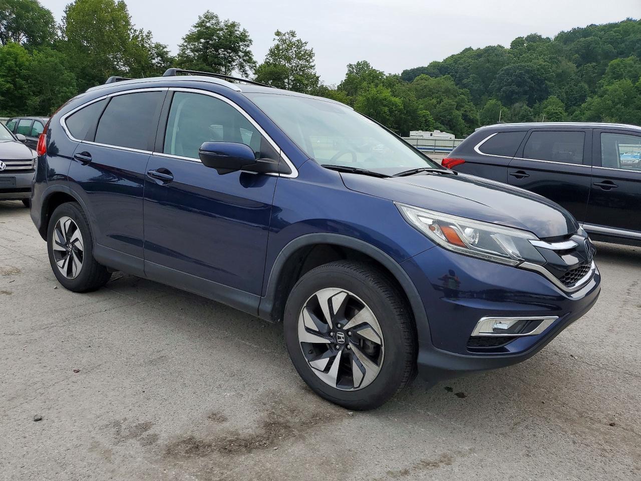 2015 Honda Cr-v Touring Синий vin: 5J6RM4H96FL120814